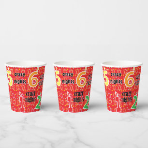 Hanukkah 8 Crazy Nights  8 oz. Paper Cups
