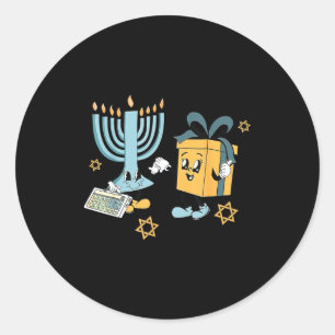 Hanukkah Aac Speech Therast Slp Communication Acce Classic Round Sticker