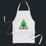 Hanukkah and Christmas Apron<br><div class="desc">Christmas and Hanukkah holiday gifts and apparel for families who celebrate both holidays features a Christmas Tree, Jewish Star and Chanukah menorah. Happy Holidays From Bonfire Designs!</div>