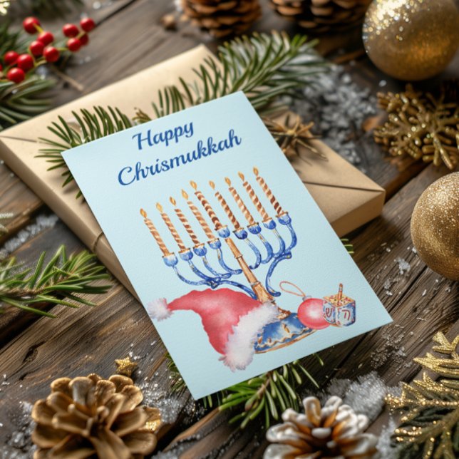 Hanukkah and Christmas Chrismukkah Holiday Card (Creator Uploaded)