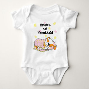 Hanukkah Baby Body Suit/dog/Pink Baby Bodysuit