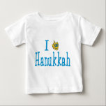 Hanukkah Baby T-Shirt<br><div class="desc">Hanukkah T Shirts: Funny Hanukkah t shirt designs. This Hanukkah T-Shirt is a perfect choice for your favourite someone. Happy Hanukkah Shirts for all. 
 Descriptive Words: Hanukkah T-Shirts,  Chanukah,  Star of David,  Hanukkah Gifts, </div>