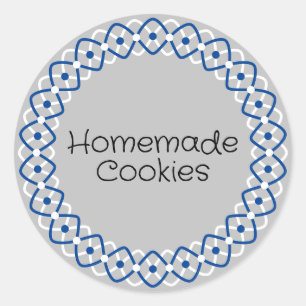 Hanukkah Bakery Box Packaging Classic Round Sticker