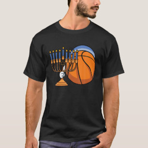 Hanukkah Basketball Festival Of Lights Chanukah Je T-Shirt