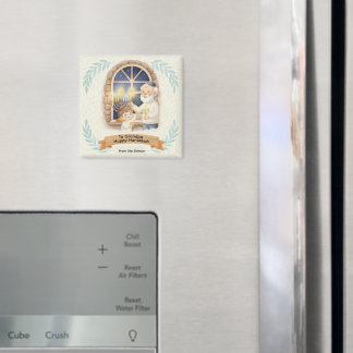 Hanukkah Blessing - Grandfather and Child Magnet