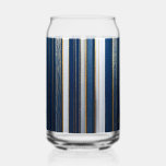 Hanukkah Blues Stripes Blue White Gold Can Glass<br><div class="desc">You are viewing The Lee Hiller Photography Art and Designs Collection of Home and Office Decor,  Apparel,  Gifts and Collectibles. The Designs include Lee Hiller Photography and Mixed Media Digital Art Collection http://LeeHiller.com</div>