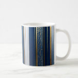 Hanukkah Blues Stripes Blue White Gold Coffee Mug<br><div class="desc">You are viewing The Lee Hiller Photography Art and Designs Collection of Home and Office Decor,  Apparel,  Gifts and Collectibles. The Designs include Lee Hiller Photography and Mixed Media Digital Art Collection http://LeeHiller.com</div>