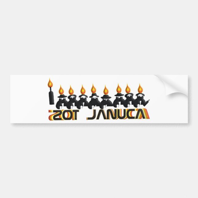 Hanukkah Bumper Sticker (Front)