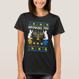 Hanukkah Ca Ugly Sweater Meowzel Tov Men Women