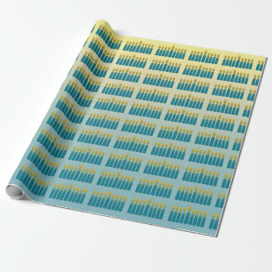 Hanukkah Candles Wrapping Paper