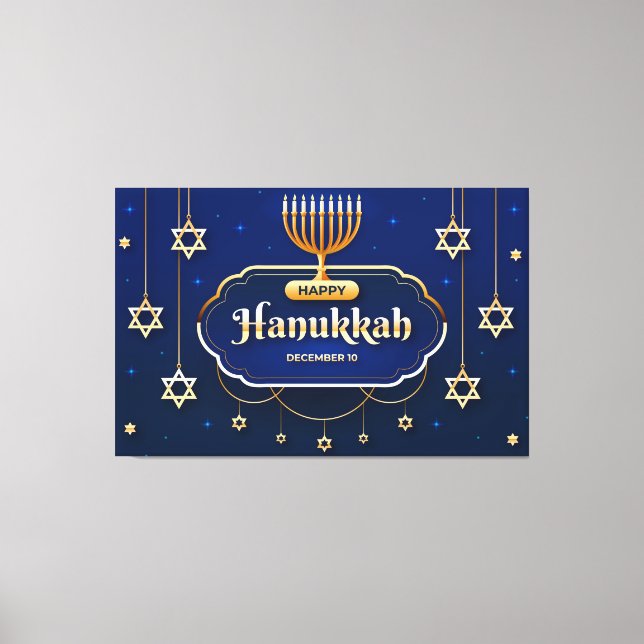 Hanukkah Canvas Print (Front)