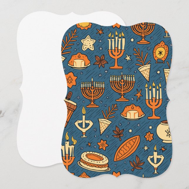 Hanukkah card (Front/Back)