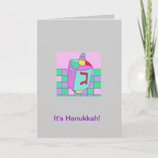 Hanukkah card: "Dreidel" Holiday Card