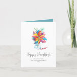 Hanukkah Cards Rustic Colourful Poinsettia<br><div class="desc">These Hanukkah cards feature a colourful watercolor poinsettia in a canning jar. The words "Happy Hanukkah" are set in trendy script typography. Use the template fields to add your custom information. A rustic and festive choice for the holiday season. Unique art and design by Victoria Grigalunas of Do Tell A...</div>