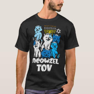 Hanukkah Cats Meowzel Tov Chanukah Jewish Women Gi T-Shirt