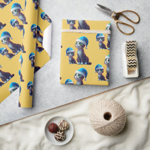 Hanukkah Cats Wrapping Paper