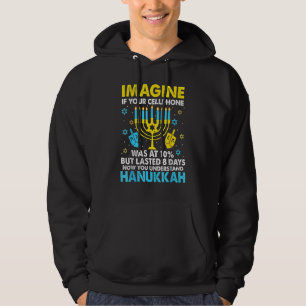 Hanukkah Cellphone Chanukkah Hoodie