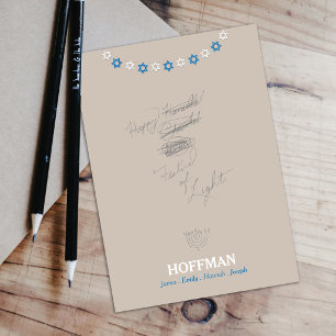 Hanukkah Channukah Greeting Card
