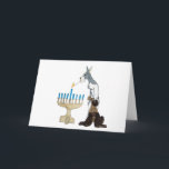 Hanukkah - Chanukah card<br><div class="desc">no really there skirts are kinda long and if they get to close to a candle they go. FOOSSHHH!!!! then look like Chihuahuas. BUT EVEN SO! THESE TWO ARE PRECARIOUSLY WISHING YOU A BLESSED AND HAPPY FESTIVAL OF THE LIGHTS.</div>
