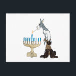 Hanukkah - Chanukah card<br><div class="desc">no really there skirts are kinda long and if they get to close to a candle they go .. FOOSSHHHH!!!!  then look like Chihuahuas . BUT EVEN SO!  THESE TWO ARE PRECARIOUSLY WISHING YOU A BLESSED AND HAPPY FESTIVAL OF THE LIGHTS .</div>
