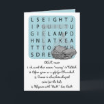 Hanukkah/Chanukah Funny Defines This GELT<br><div class="desc">Funny Hanukkah/Chanukah greeting card, "Define GELT." Fresh, new design for this year's Chanukah celebration. Enjoy another humorous "Define This" greeting card. This fun "Dreidel" holiday card is just right for all of your friends and family this year. As always, design elements can be edited: moved, resized, rotated, etc. Background colors...</div>