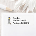 Hanukkah Chanukah Gelt NYC Skyscraper Landmark<br><div class="desc">Labels feature an original marker illustration of a classic New York City landmark,  "dressed up" for the holiday season. Great for mailing holiday greetings!

Don't see what you're looking for? Need help with customisation? Contact Rebecca to have something designed just for you.</div>