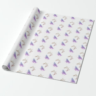 Hanukkah Chanukah Menorahs Colourful Gift Wrap
