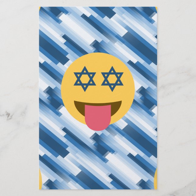hanukkah chanukkah emoji stationery (Front)
