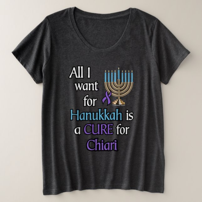 Hanukkah...Chiari Plus Size T-Shirt (Design Front)