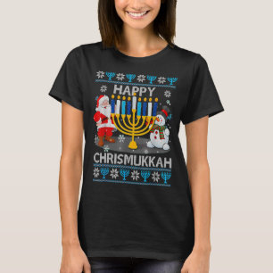 Hanukkah Christmas Happy Chrismukkah Jewish Xmas U T-Shirt