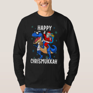 Hanukkah Christmas Jewish Xmas Kids Happy Chrismuk T-Shirt