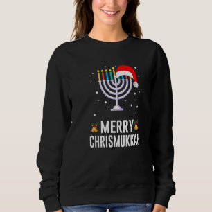 Hanukkah Christmas  Merry Happy Chrismukkah Jewish Sweatshirt