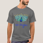 Hanukkah Christmas Peacock Menorah Chanukah Jewish T-Shirt<br><div class="desc">Hanukkah Christmas Peacock Menorah Chanukah Jewish</div>