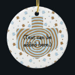 Hanukkah Circle Ornament<br><div class="desc">Hanukkah Circle Ornament. You can add text by choosing your favourite font style,  size,  colour and wording!</div>