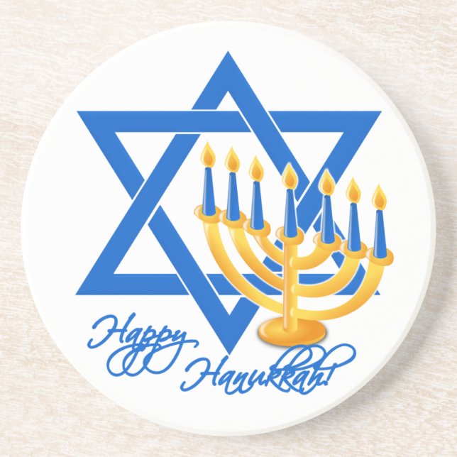 Hanukkah coaster (Front)