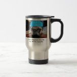 Hanukkah coffe cup with pug on it with Yarmulke<br><div class="desc">Hanukkah gift that keeps on giving with a pug on it with a Yuarmulke,  great gift for an adult for the holidays</div>