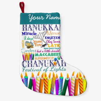 Hanukkah Collage and Rainbow Stars Stocking