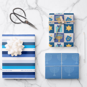Hanukkah Collection Wrapping Paper Sheet