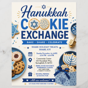 Hanukkah Cookie Exchange Flyer
