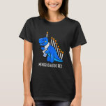 Hanukkah Dinosaur Menorasaurus Blue Rex Chanukah B T-Shirt<br><div class="desc">Hanukkah Dinosaur Menorasaurus Blue Rex Chanukah Boys.</div>