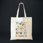 Hanukkah Doodles cute illustrated Tote Bag<br><div class="desc">Hanukkah Doodles cute illustrated tote</div>