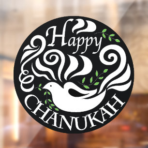 Hanukkah Dove Love Window Cling