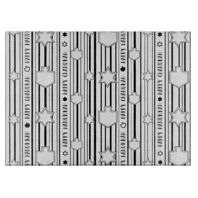 Hanukkah Dreidel Deco Cutting Board (Front)