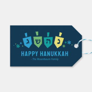 Hanukkah Dreidel Party Gift Tag