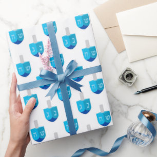 Hanukkah Dreidel  Wrapping Paper