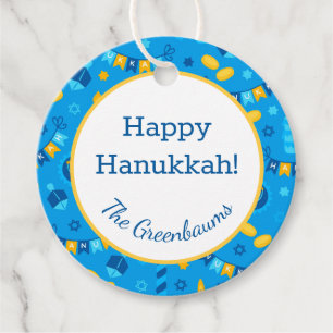 Hanukkah Dreidels Gift Tag