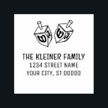 Hanukkah Dreidels Name Return Address Self-inking Stamp<br><div class="desc">Hanukkah Dreidels Custom Name Return Address =======
.</div>