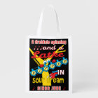 Hanukkah Dreidels Spinning Grocery Bag