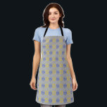 Hanukkah Dreidels   Stars Apron<br><div class="desc">Hanukkah Dreidels   Stars

Change the background colour to suit your style!</div>