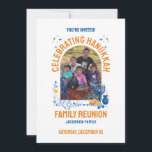 HANUKKAH FAMILY REUNION Customisable Photo  Invitation<br><div class="desc">Customisable Photo HANUKKAH FAMILY REUNION Invitation. Add your details and upload your vertical photo. Celebrate your family reunion at Hanukkah. Matching shirts,  gifts and party supplies available.</div>